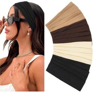 Elastic Non-Slip Soft Cloth Fabric Women's Headbands 16 Pack - Yoga, AUTUMN VIBE